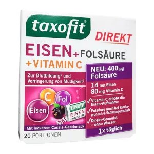 Таксофит железо + метафолин (фолиевая кислота) витамины гранулы №20