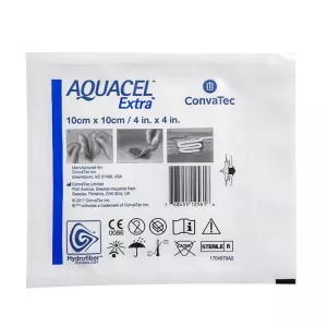 Аквасель с серебром Экстра Гидрофайбер повязка (Aquacel Ag Extra) 10х10см №1