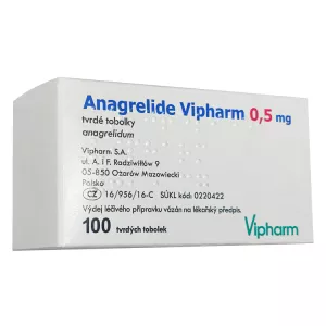 Анагрелид капс. 0,5мг №100