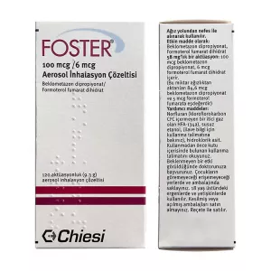Фостер ингалятор (аэрозоль для ингаляций) 100мг+6мкг/доза №120