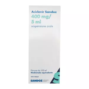 Ацикловир суспензия (сироп) для детей Италия 8г/100мл (400мг/5мл) 100мл