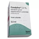 Фото Кондилин (Condyline) раствор 0,5% (5мг/мл) 3,5мл
